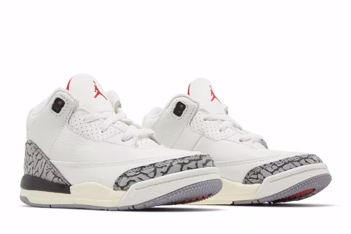 Air Jordan 3 TD White Cement Reimagined, view 9