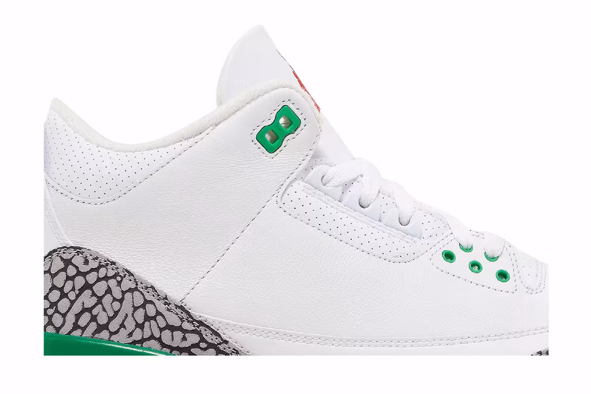 Women's Air Jordan 3 Lucky Green, view 3
