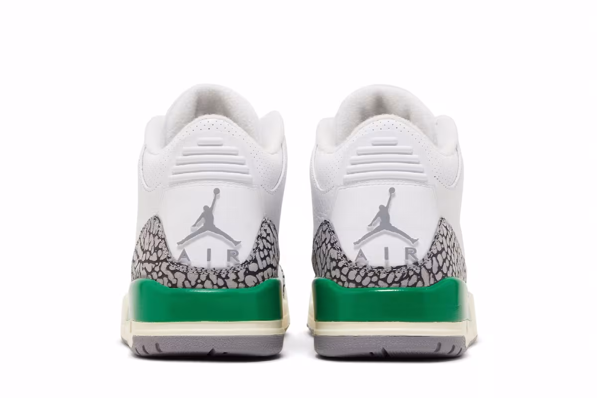 Women's Air Jordan 3 Lucky Green, view 7