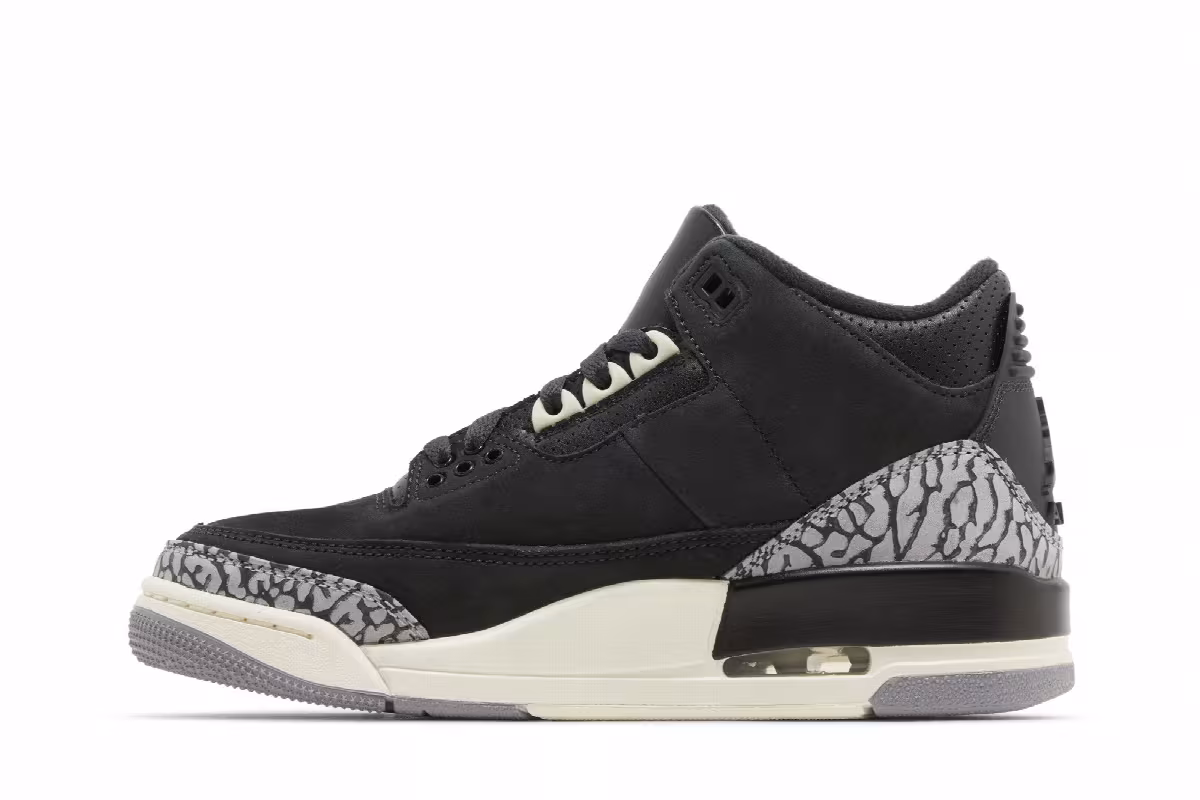 Women's Air Jordan 3 Off Noir, view 4