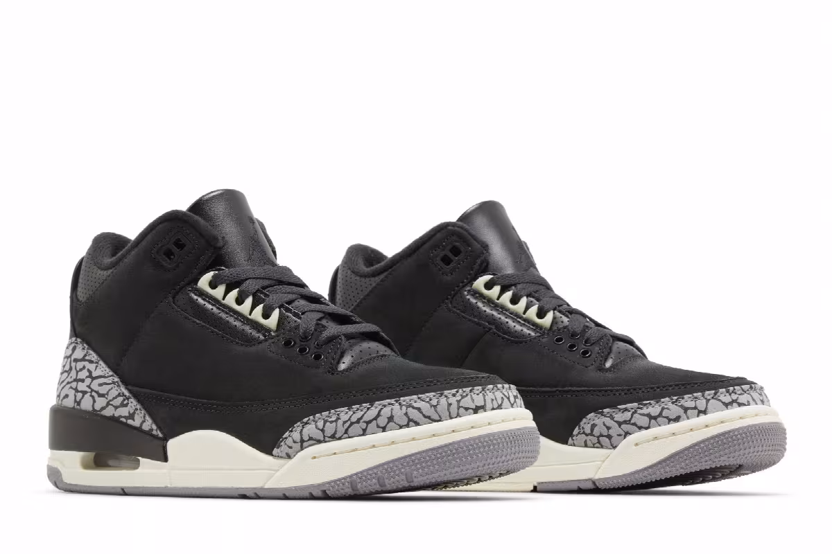 Women's Air Jordan 3 Off Noir, view 9