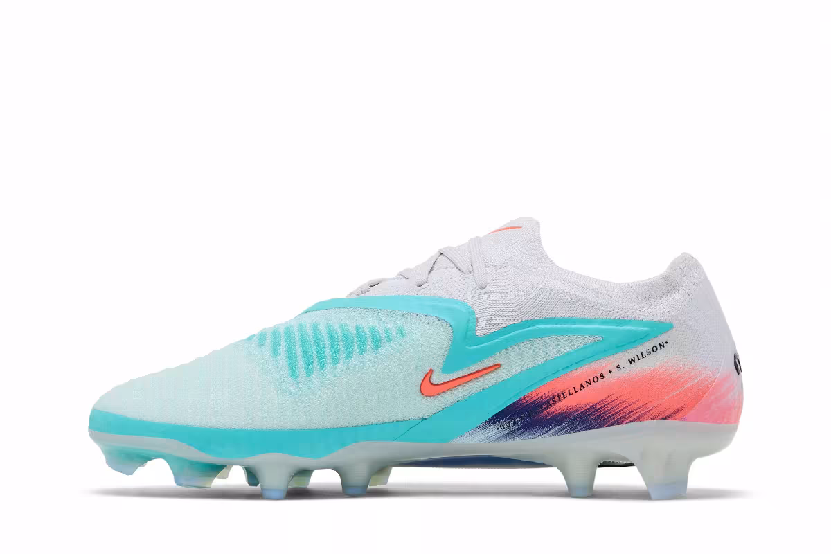 Nike United Phantom 6 Low Elite Pistachio Frost/Hyper Orange, view 4