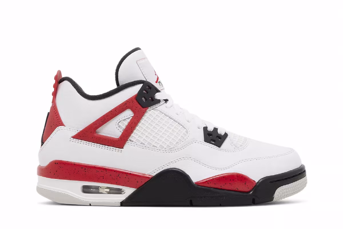 Air Jordan 4 GS Red Cement, view 2