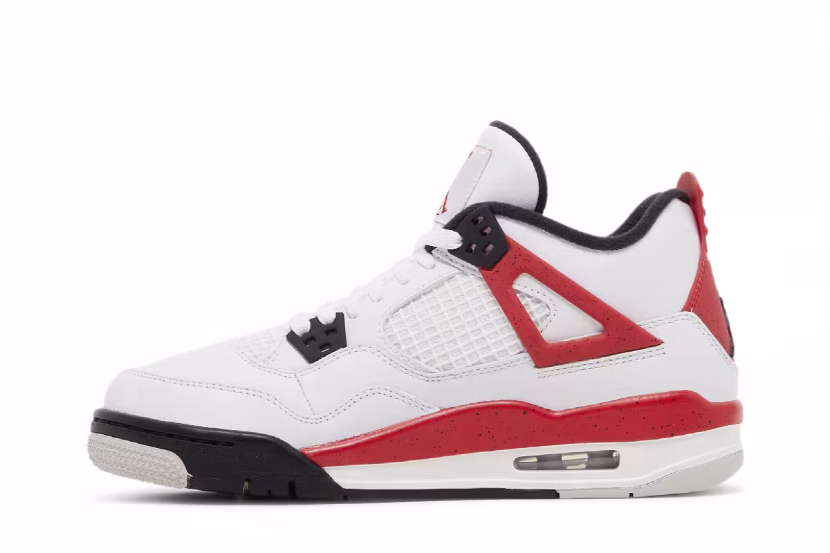 Air Jordan 4 GS Red Cement, view 4