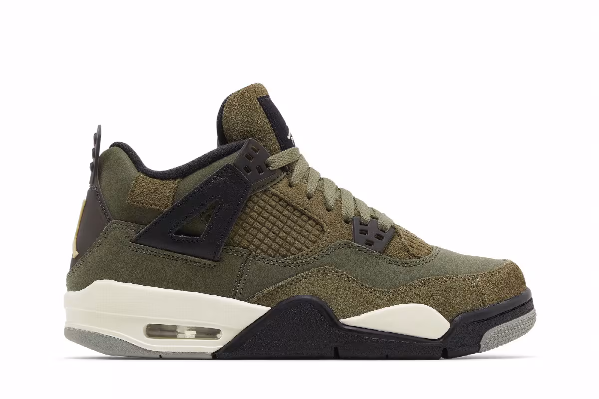Air Jordan 4 SE Craft GS Olive, view 2