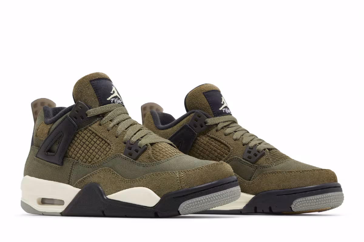 Air Jordan 4 SE Craft GS Olive, view 9