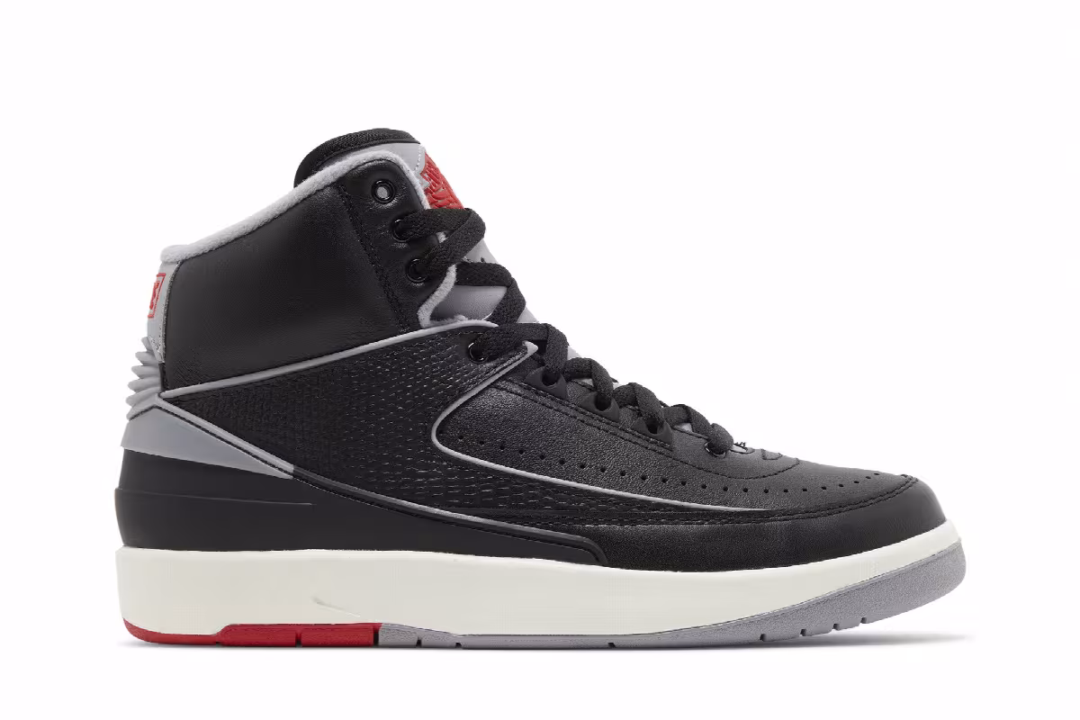 Air Jordan 2 GS Black Cement, view 2