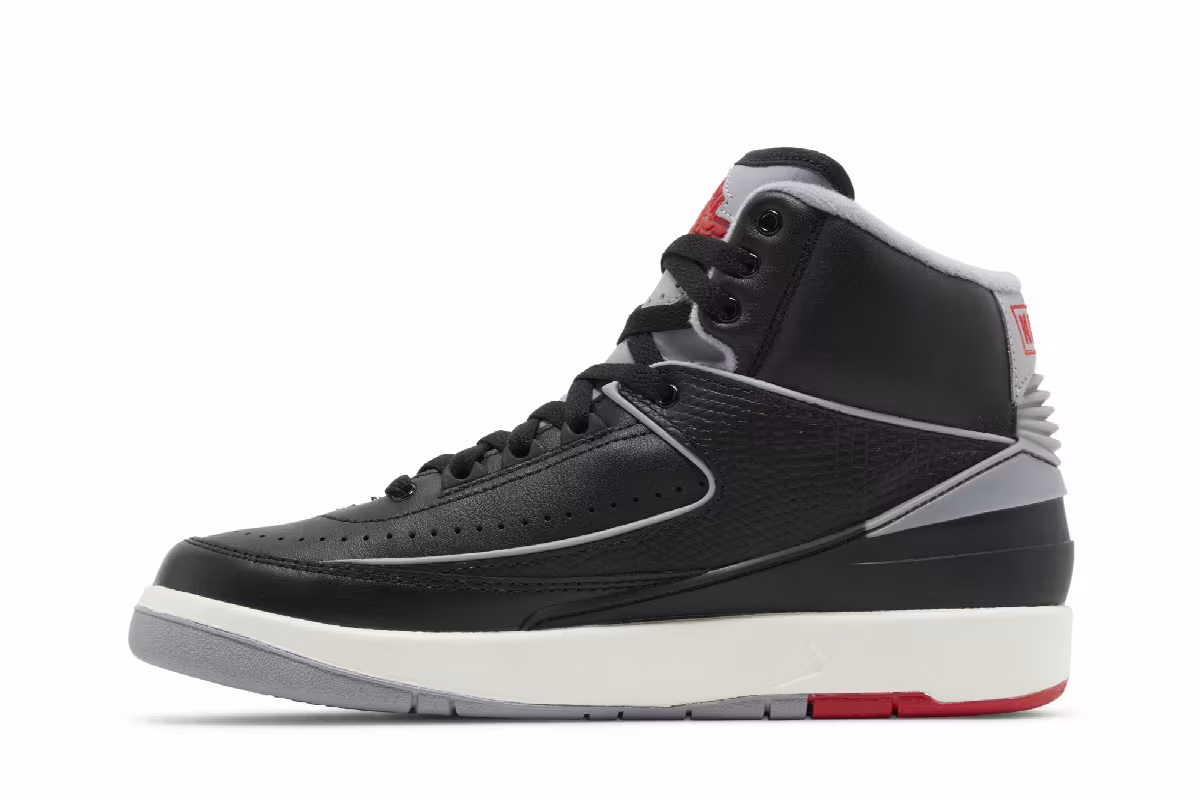 Air Jordan 2 GS Black Cement, view 4