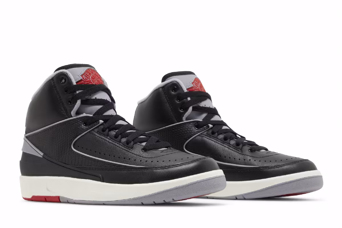 Air Jordan 2 GS Black Cement, view 9