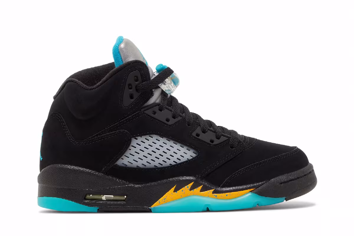 Air Jordan 5 GS Aqua, view 2
