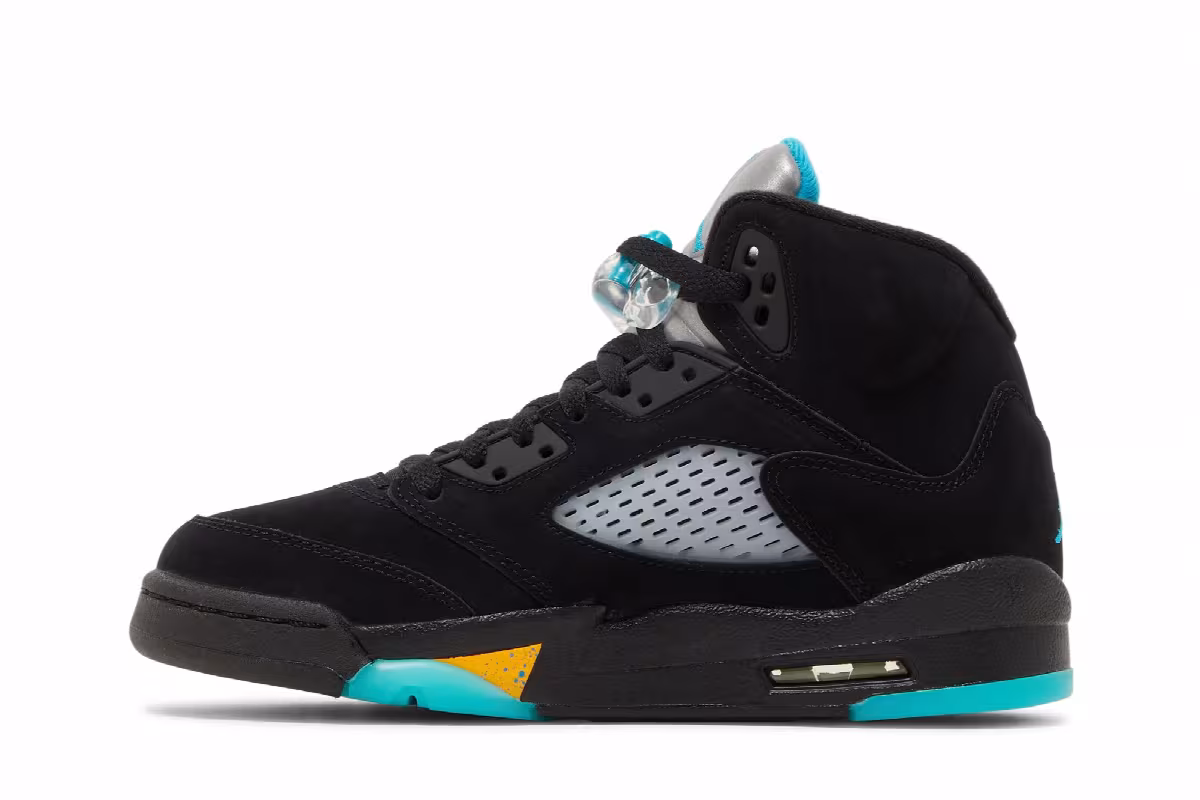 Air Jordan 5 GS Aqua, view 4