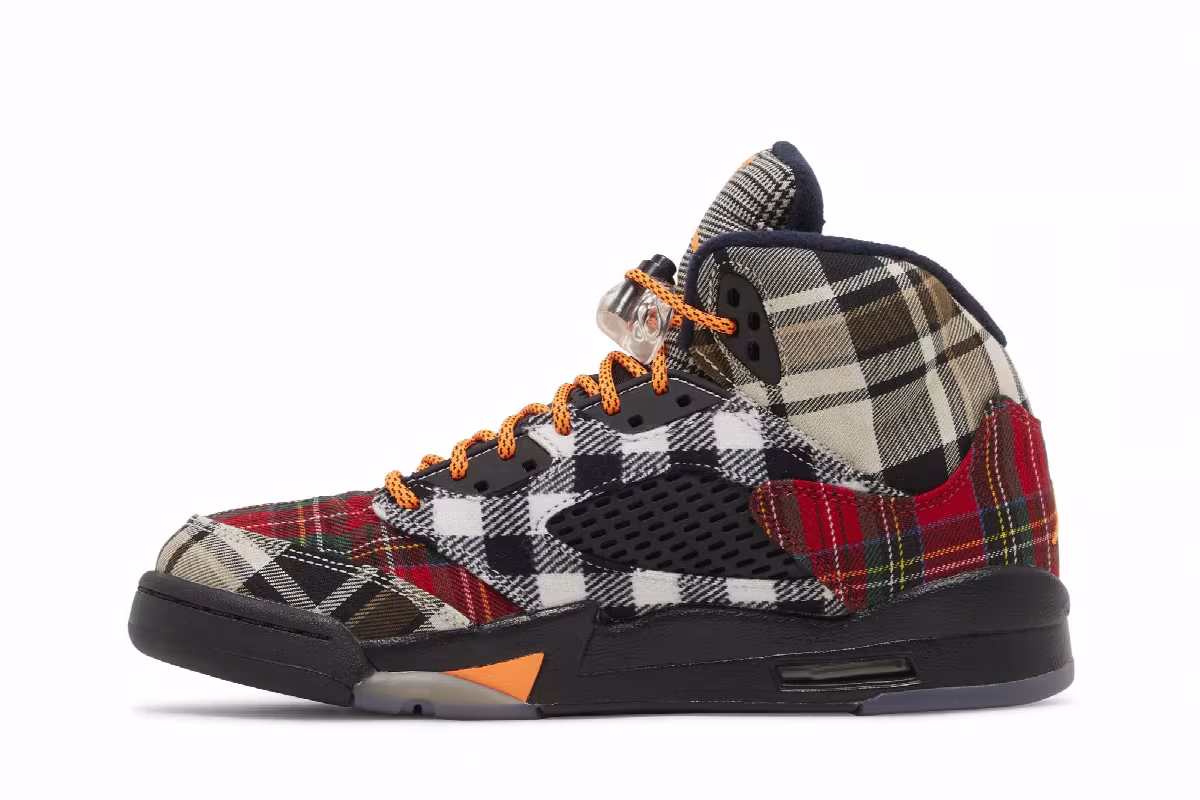 Air Jordan 5 GS Plaid, view 4