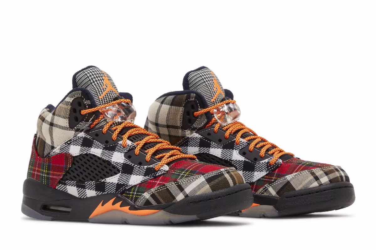 Air Jordan 5 GS Plaid, view 9