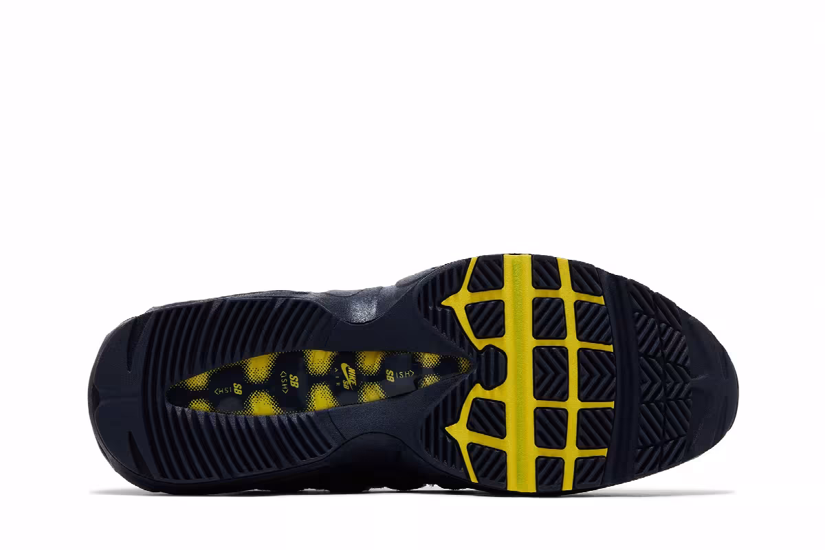 Eric Koston x Nike SB x Air Max 95 Obsidian Speed Yellow, view 5