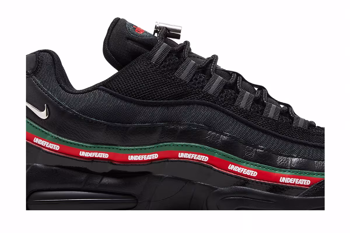 Undefeated x Nike Air Max 95 Black, view 3
