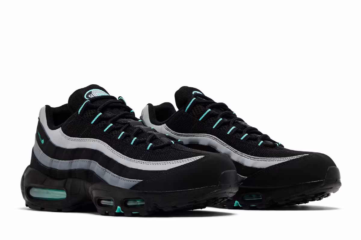 Nike Air Max 95 Black Aurora Green, view 9