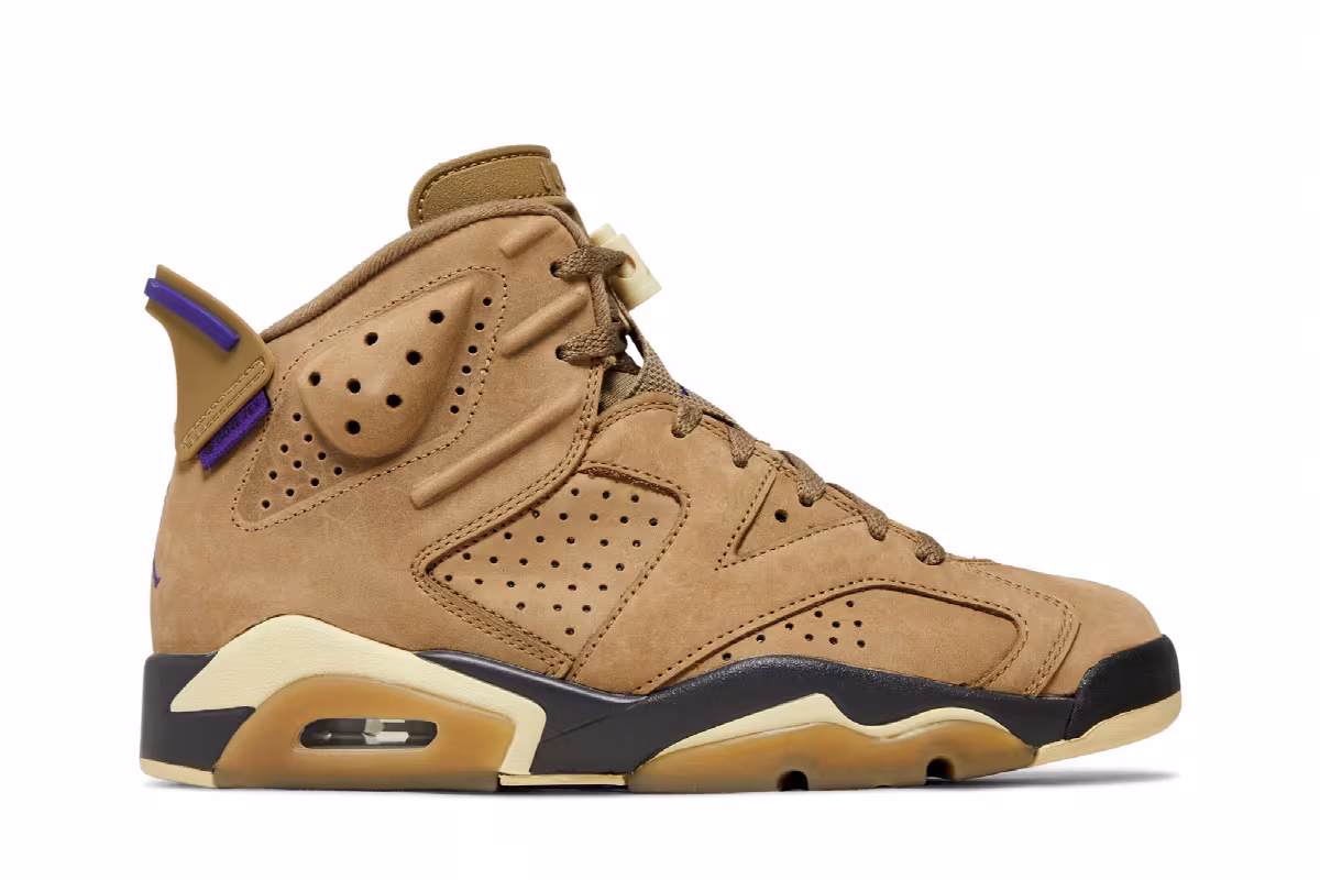 Women's Air Jordan 6 GORE-TEX Brown Kelp, view 2