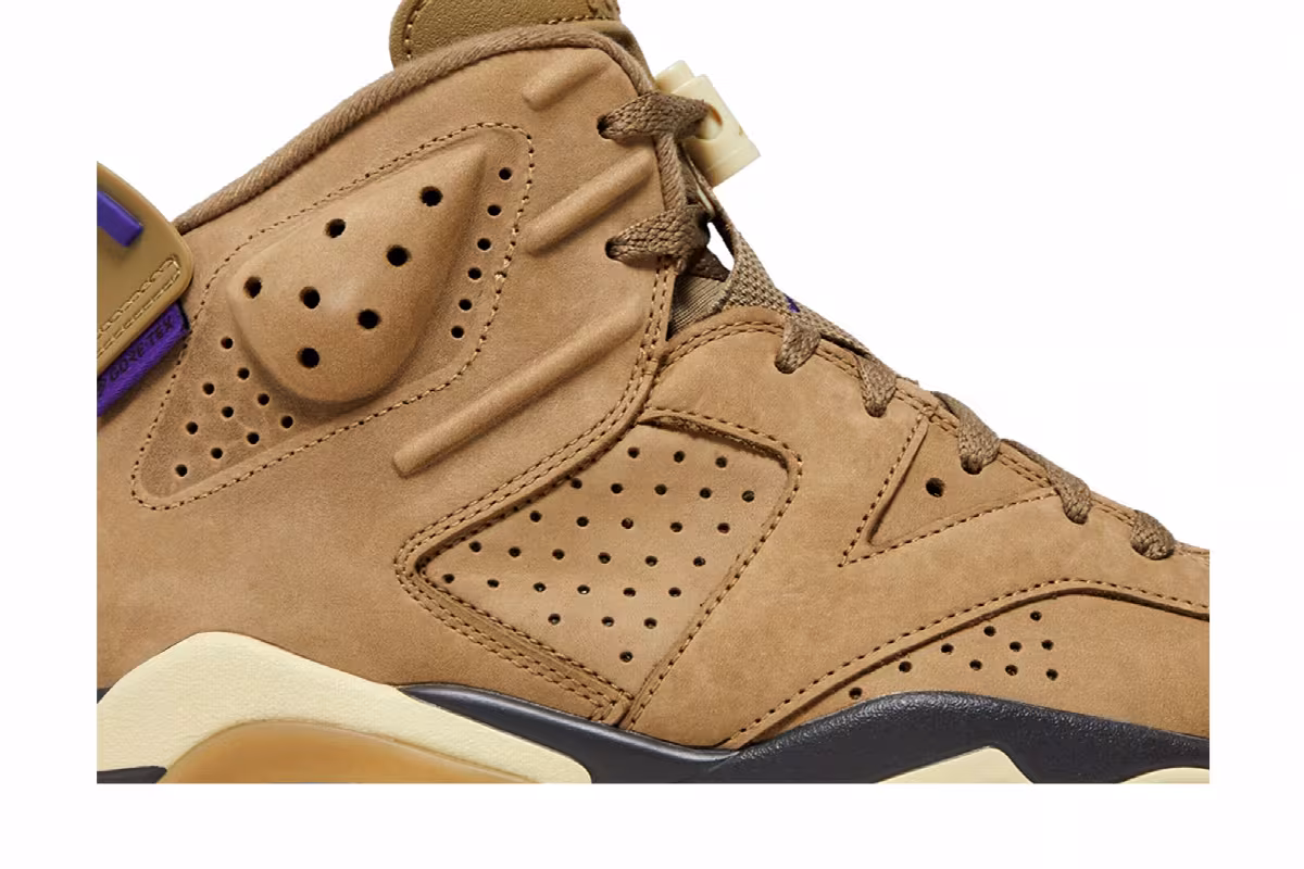 Women's Air Jordan 6 GORE-TEX Brown Kelp, view 3