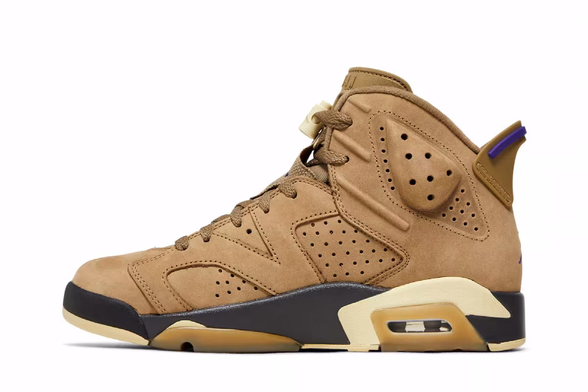 Women's Air Jordan 6 GORE-TEX Brown Kelp, view 4