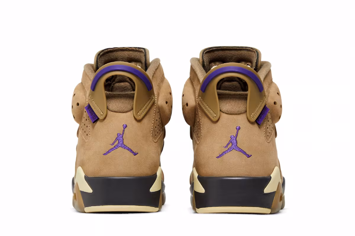 Women's Air Jordan 6 GORE-TEX Brown Kelp, view 7