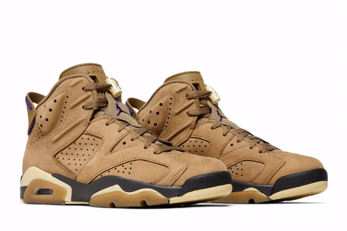 Women's Air Jordan 6 GORE-TEX Brown Kelp, view 9