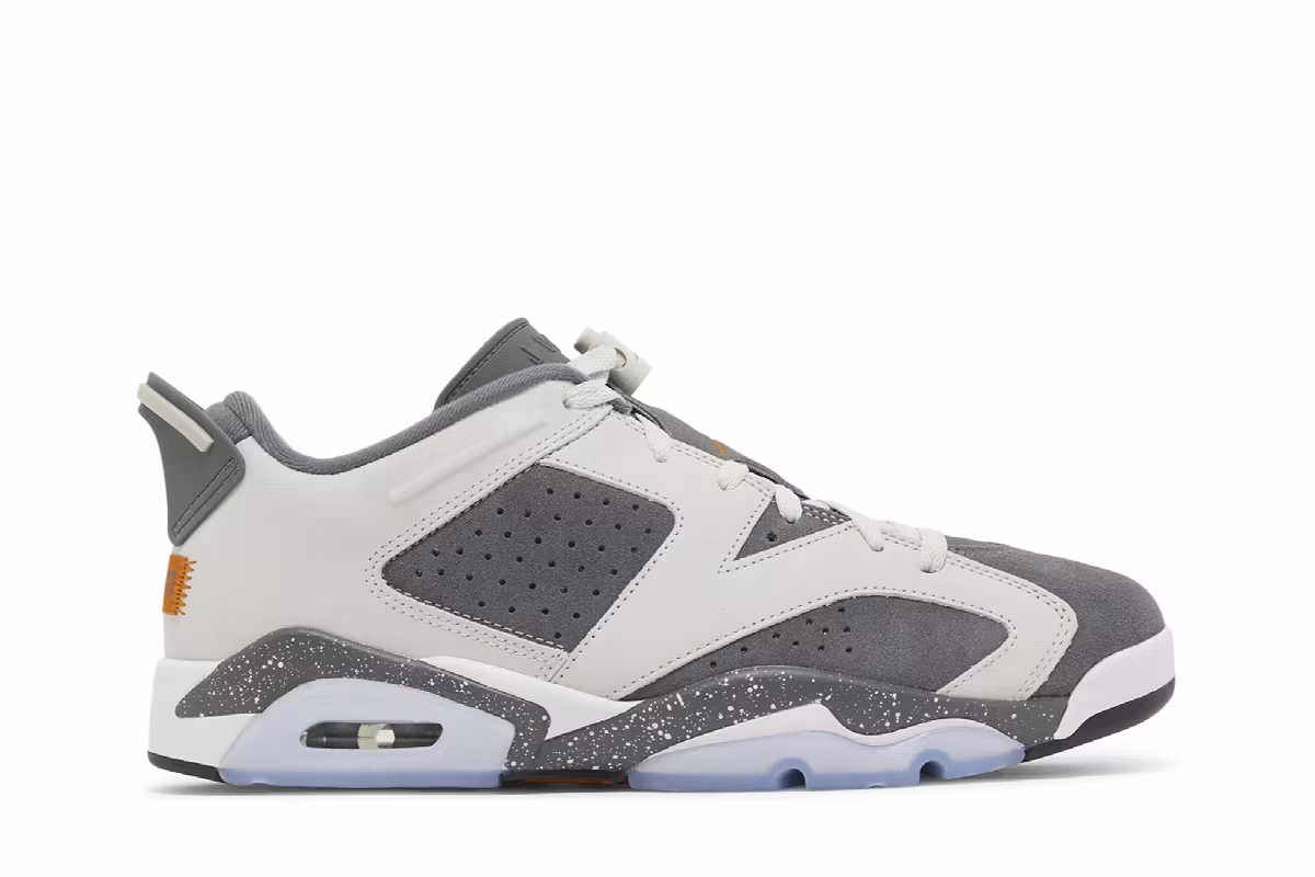 Paris Saint-Germain x Air Jordan 6 Low Iron Grey, view 2