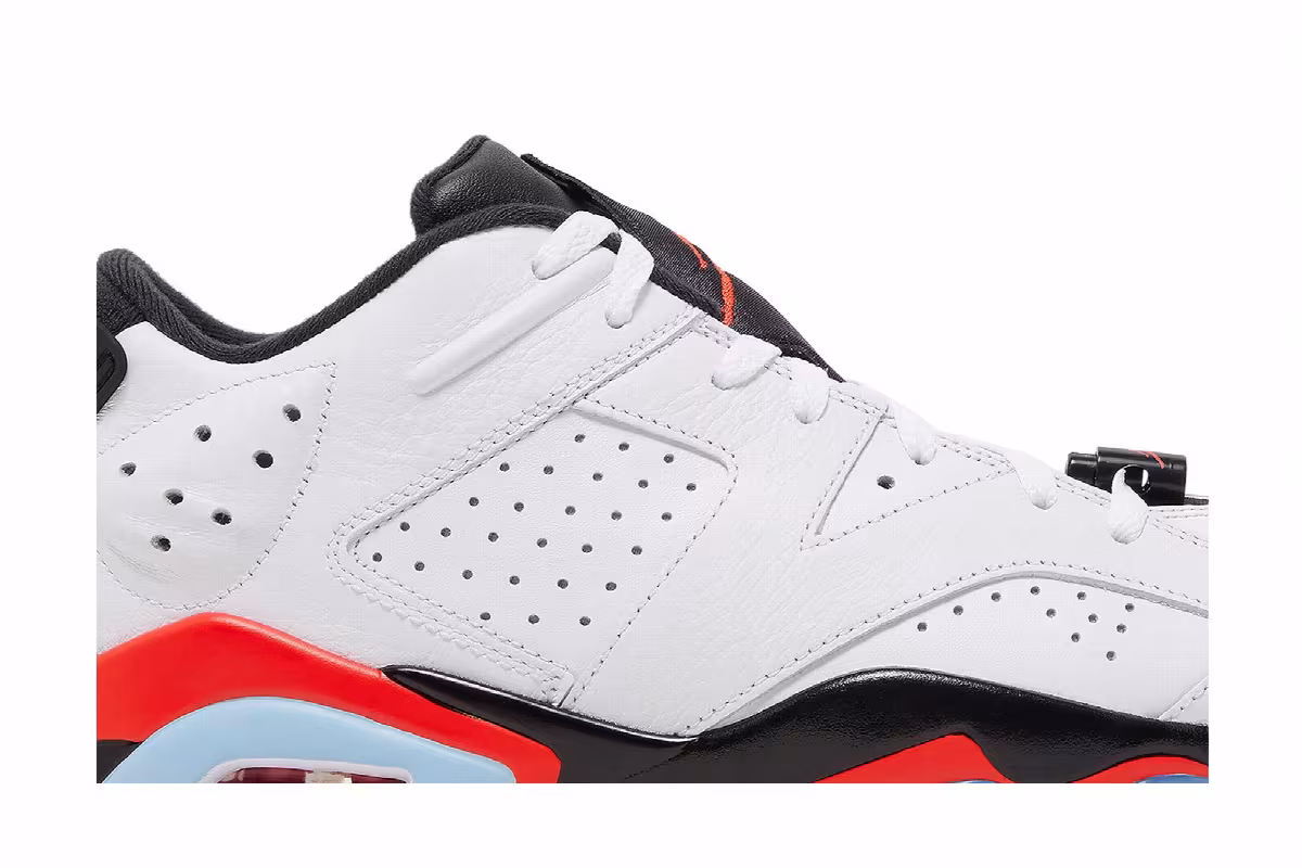 Air Jordan 6 Low Golf White Infrared, view 3