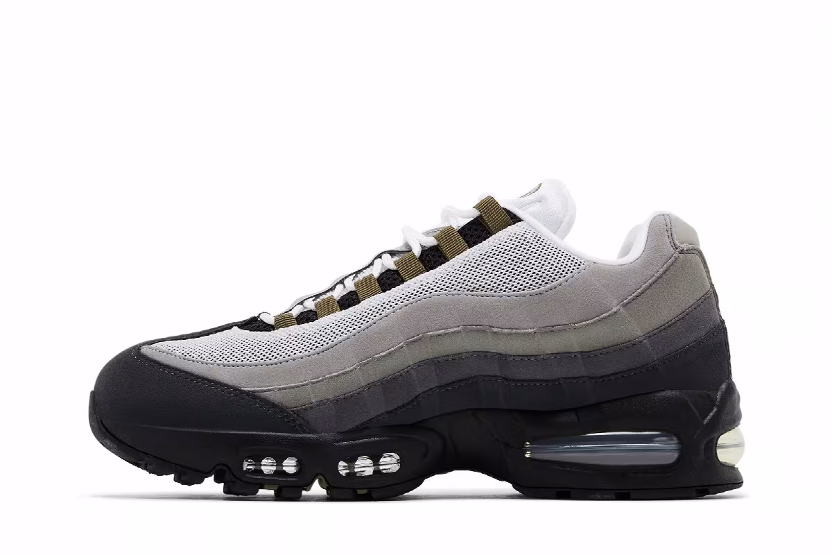 Nike Women's Air Max 95 Big Bubble - Black Medium Olive, view 4