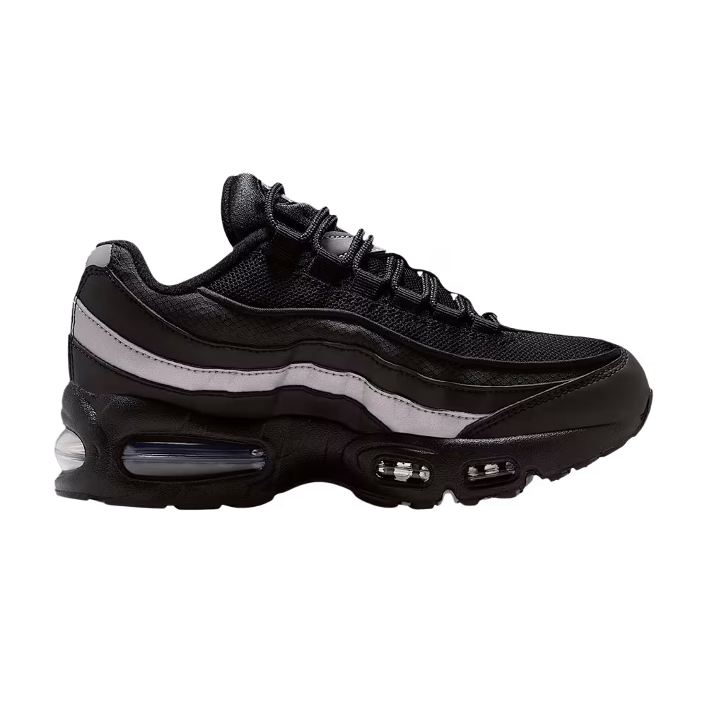 Nike Air Max 95 GS Black Metallic Silver