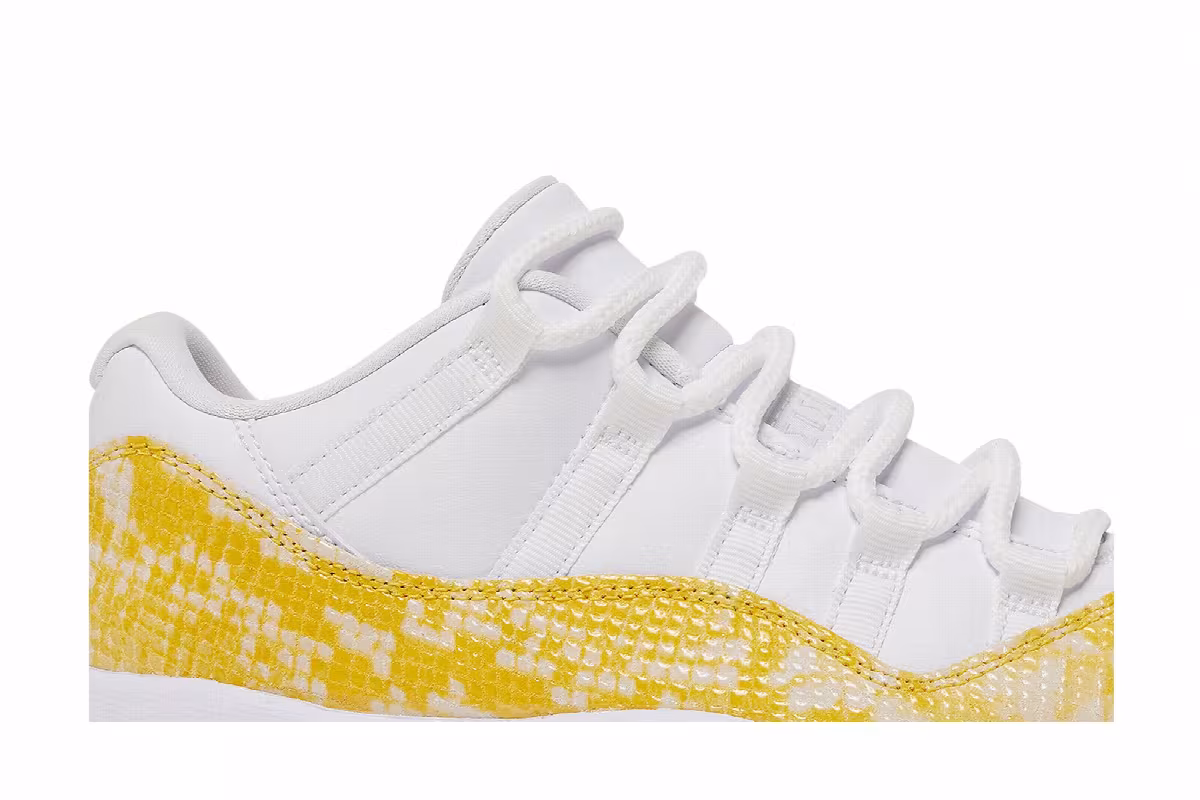 Women's Air Jordan 11 Low Yellow Snakeskin, view 3