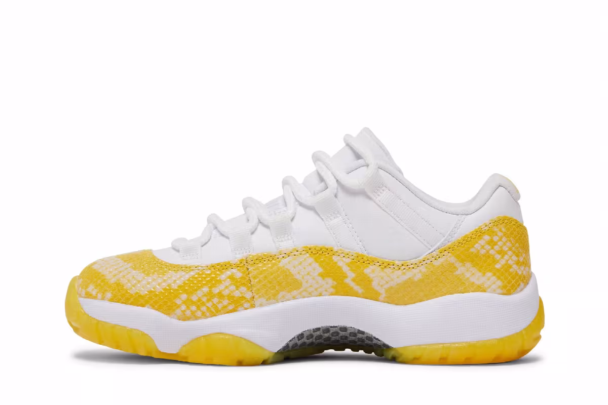 Women's Air Jordan 11 Low Yellow Snakeskin, view 4