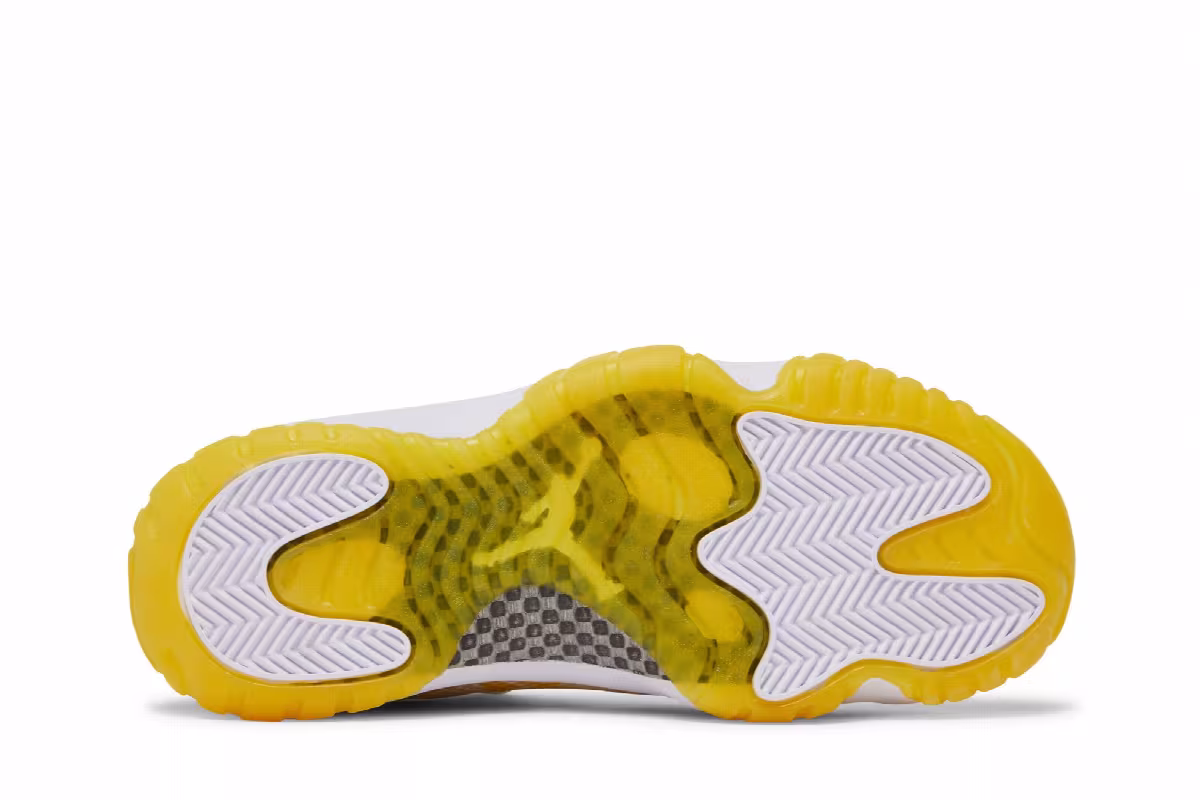 Women's Air Jordan 11 Low Yellow Snakeskin, view 5