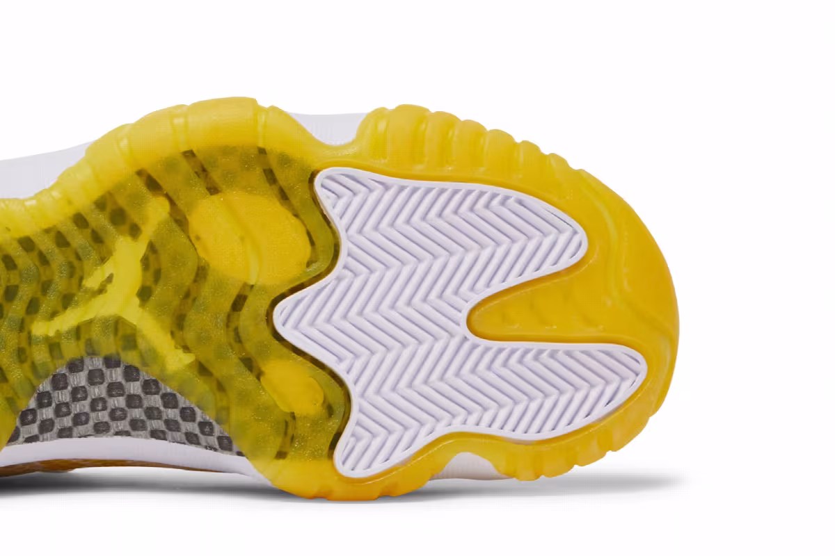 Women's Air Jordan 11 Low Yellow Snakeskin, view 6