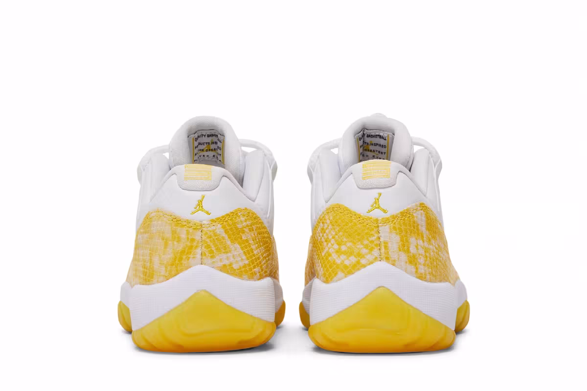 Women's Air Jordan 11 Low Yellow Snakeskin, view 7