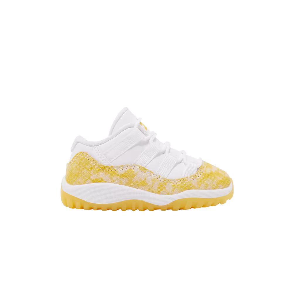 Air Jordan 11 Low TD Yellow Snakeskin