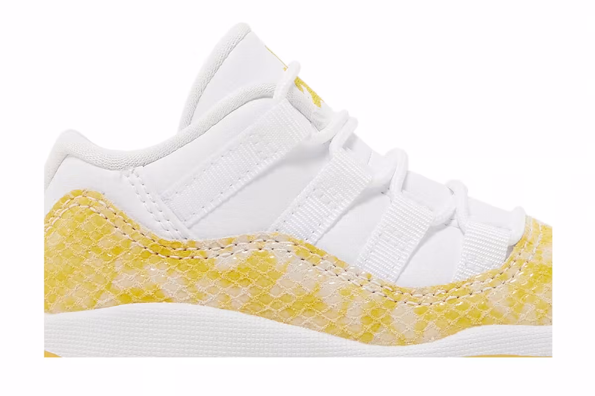 Air Jordan 11 Low TD Yellow Snakeskin, view 3