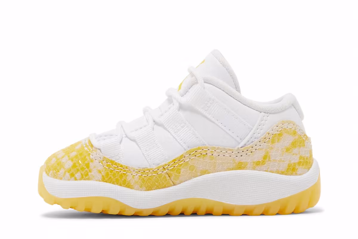 Air Jordan 11 Low TD Yellow Snakeskin, view 4