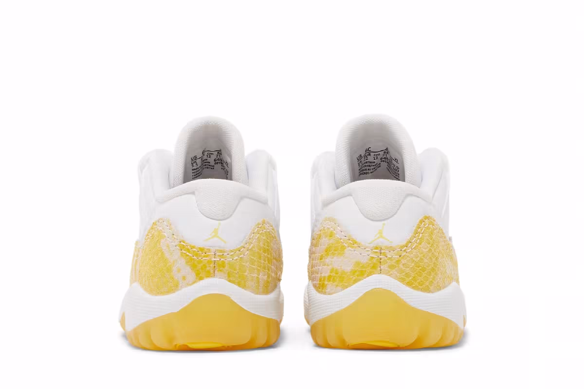 Air Jordan 11 Low TD Yellow Snakeskin, view 7