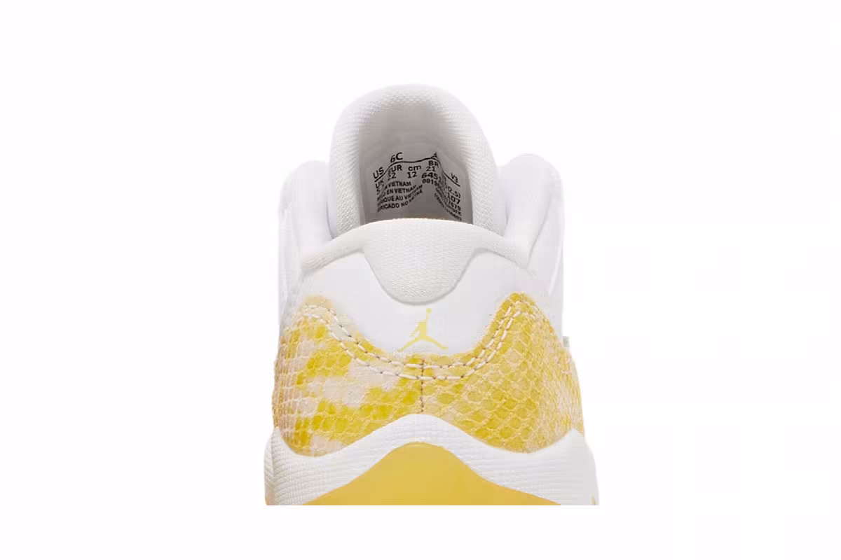 Air Jordan 11 Low TD Yellow Snakeskin, view 8
