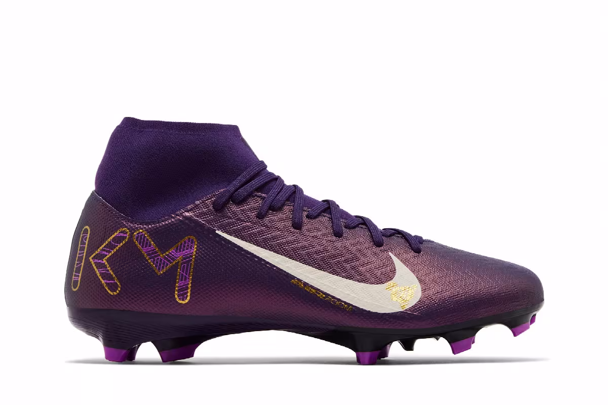 Kylian Mbappé x Nike Zoom Mercurial Superfly 10 Academy MG Grand Purple, view 2