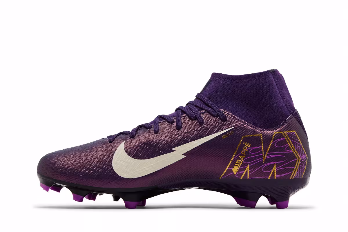 Kylian Mbappé x Nike Zoom Mercurial Superfly 10 Academy MG Grand Purple, view 4