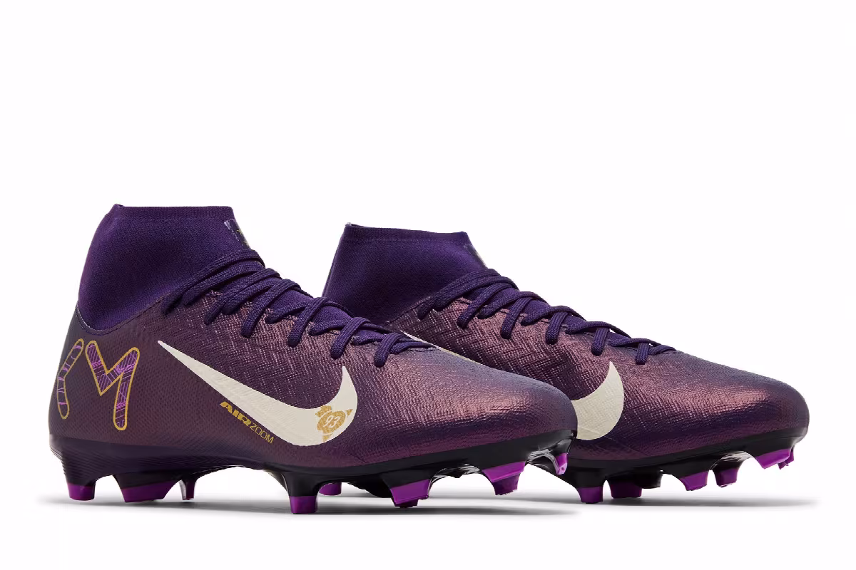 Kylian Mbappé x Nike Zoom Mercurial Superfly 10 Academy MG Grand Purple, view 9
