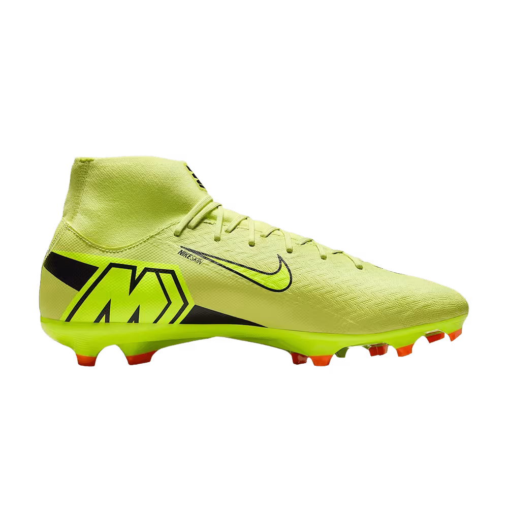 Nike Mercurial Superfly 10 Academy MG High-Top Limelight Hyper Crimson