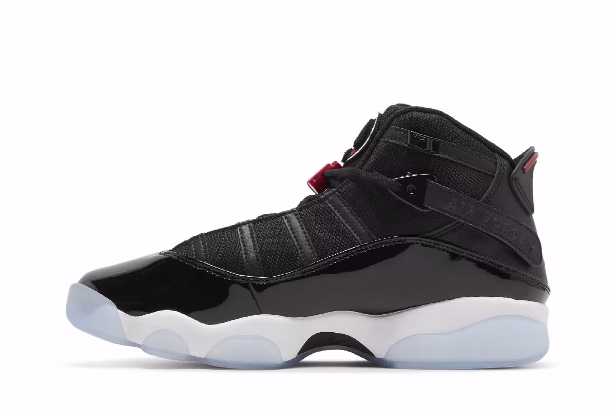Air Jordan 6 Rings Black Gym Red, view 4