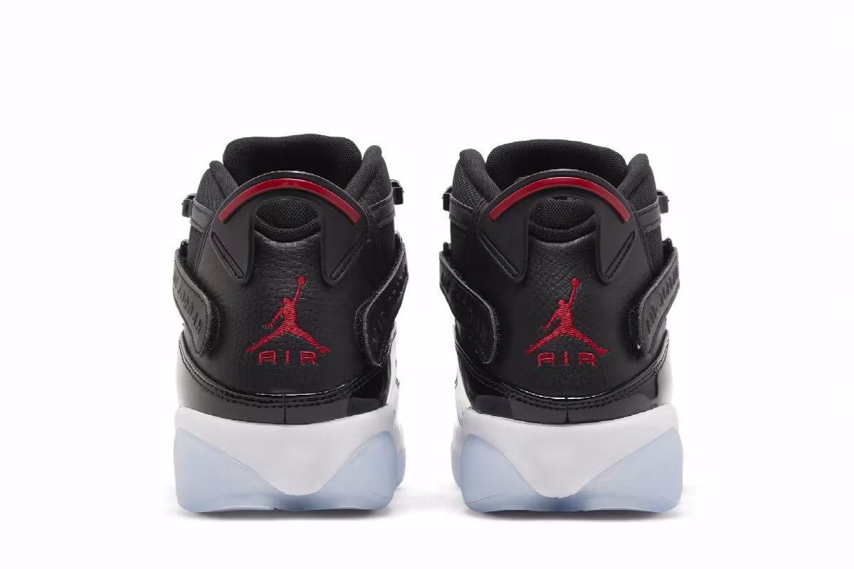 Air Jordan 6 Rings Black Gym Red, view 7