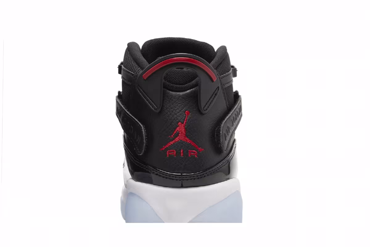 Air Jordan 6 Rings Black Gym Red, view 8