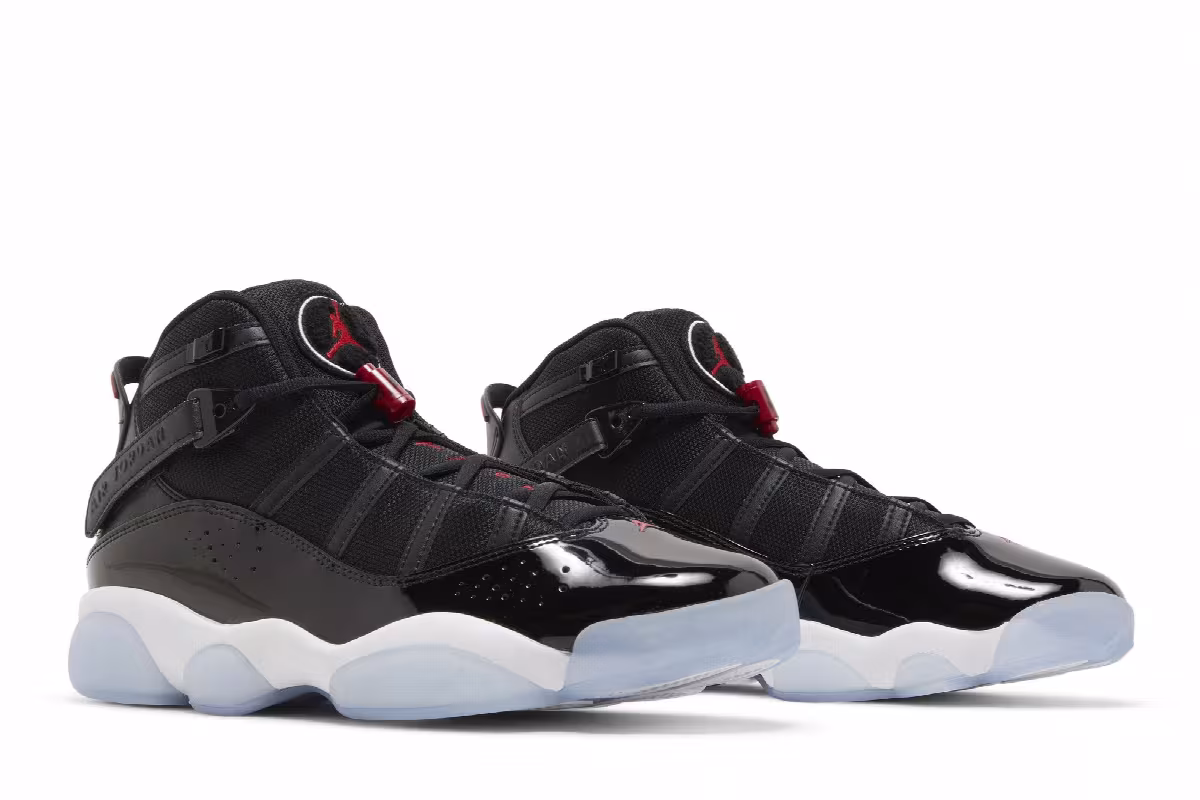 Air Jordan 6 Rings Black Gym Red, view 9