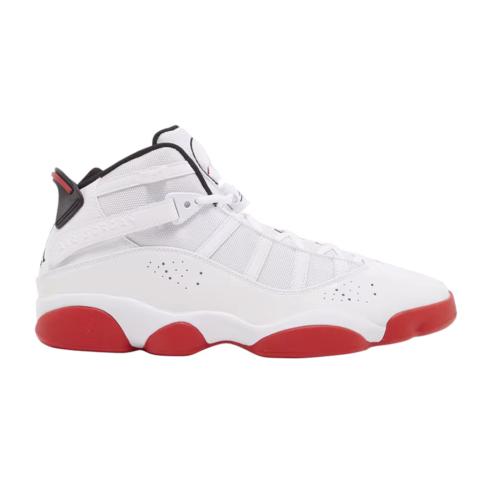 Air Jordan 6 Rings White University Red