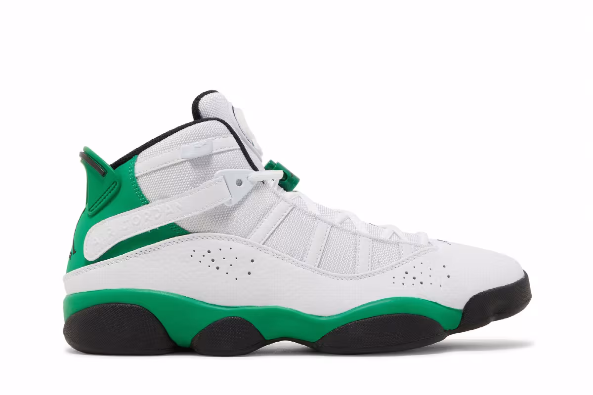Air Jordan 6 Rings White Lucky Green, view 2