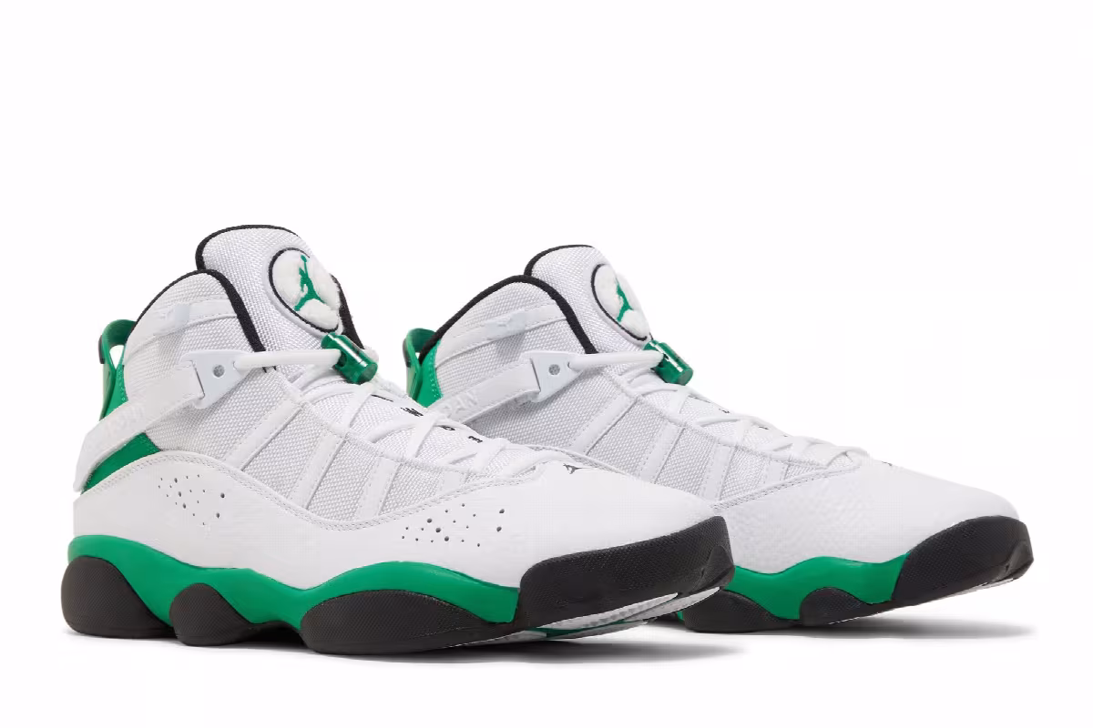 Air Jordan 6 Rings White Lucky Green, view 9